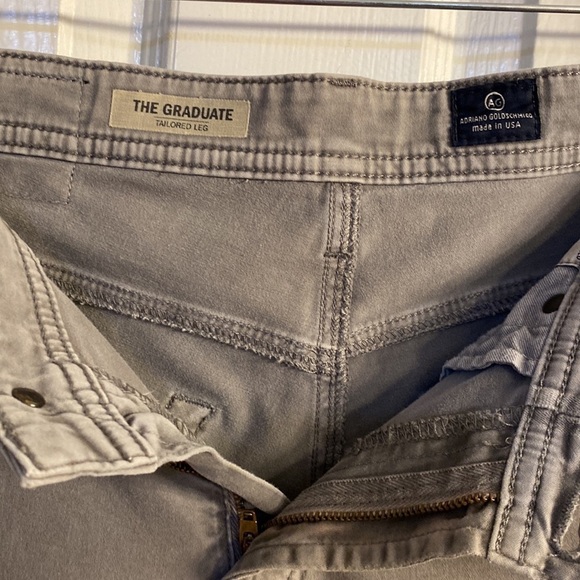 AG Adriano Goldschmied Graduate Grey Stretch Jeans 30x34 - Picture 4 of 9